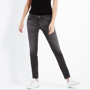 AG Faded Black Slit Cigarette Jean size 28.